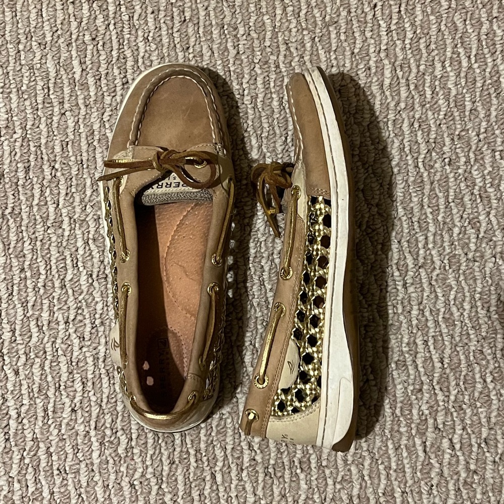 Sperry Women’s Gold Boat Shoe.